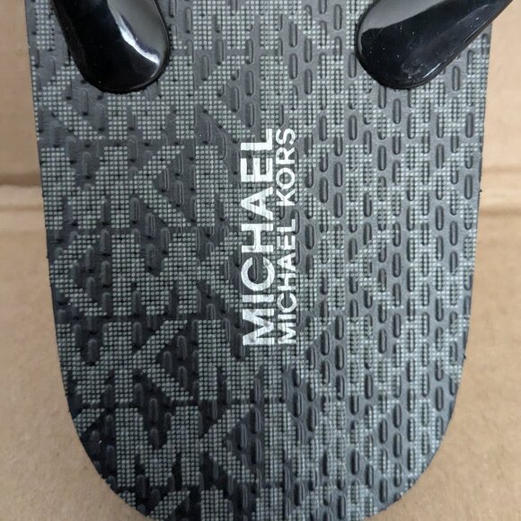 MICHAEL KORS Women's Flip Flops ACTIVE TRAVIS FLIP FLOP Size 6M Black - Picture 7 of 10